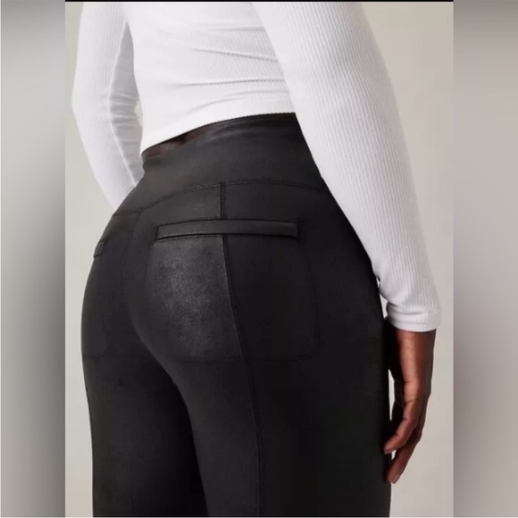 Athleta Black Delancey Gleam Leggings Stretchy Fit- Small - Picture 4 of 8